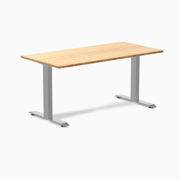 Desy fixed bamboo desk 1500mm in gray 