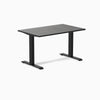 Desy fixed dark bamboo desk 1200mm in black 