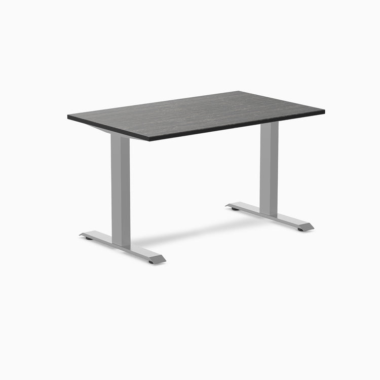 Desy fixed dark bamboo desk 1200mm in gray 