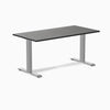 Desy fixed dark bamboo desk 1500mm in gray 