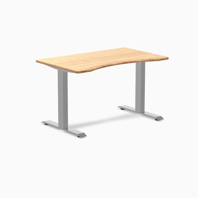 Fixed ergo edge bamboo desk 1200mm in gray