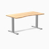 Fixed ergo edge bamboo desk 1500mm in gray