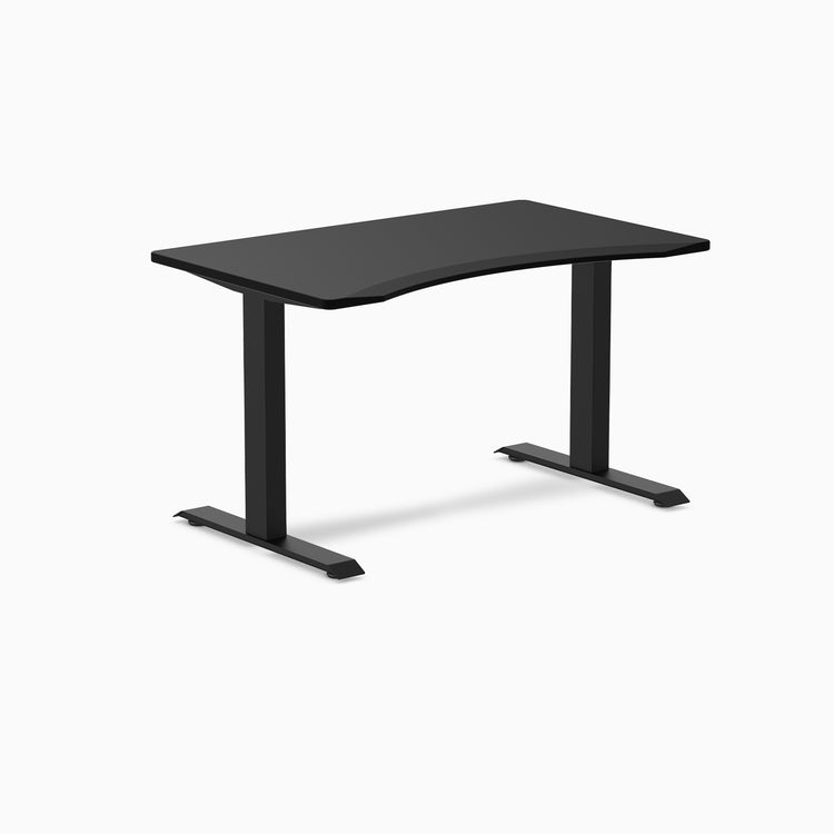 Fixed ergo edge black desk 1200mm in black