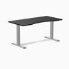 Fixed ergo edge black desk 1500mm in gray