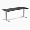 Fixed ergo edge black desk 1800mm in gray