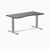 Fixed ergo edge dark bamboo desk 1500mm in gray