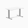 Fixed ergo edge white desk 1200mm in gray