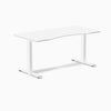 Fixed ergo edge white desk 1500mm in white