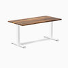 Desky fixed hardwood desk Pheasant  1500mm in white legs