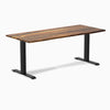 Desky fixed hardwood desk Pheasant  1800mm in black legs