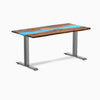 Fixed pheasantwood blue river desk - Desky