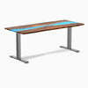 Fixed pheasantwood blue river desk - Desky