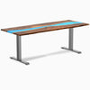 Fixed pheasantwood blue river desk - Desky