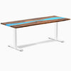 Fixed pheasantwood blue river desk - Desky