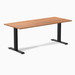 Desky fixed laminate 1800mm in prime with black legs
