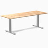 Zero rubberwood natural 80 inches fixed desk - Desky