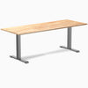 Zero rubberwood natural 80 inches fixed desk - Desky