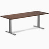 Zero rubberwood red walnut 80 inches fixed desk - Desky