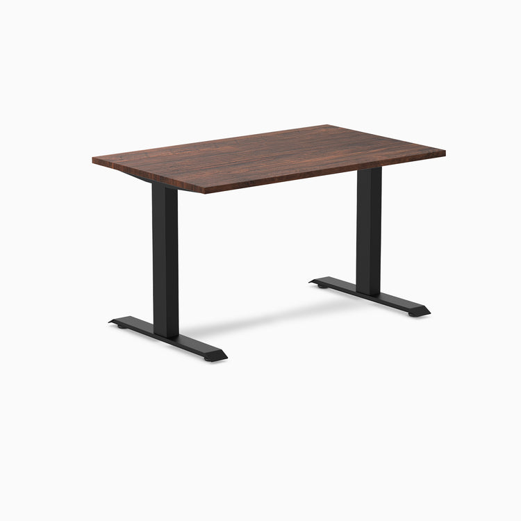 Desky zero softwood rustic pine desk 1200mm in black legs