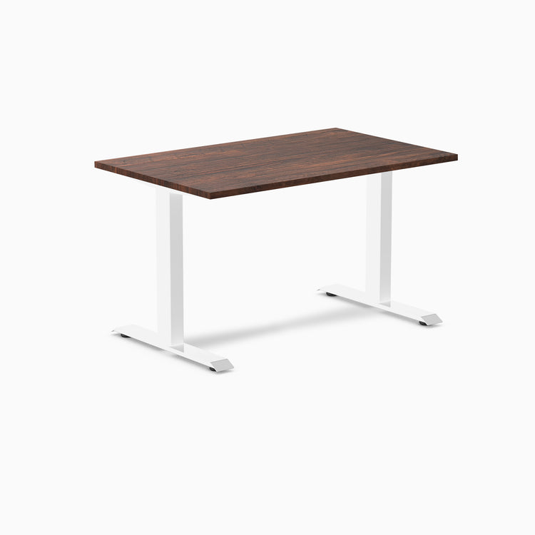 Desky zero softwood rustic pine desk 1200mm in white legs