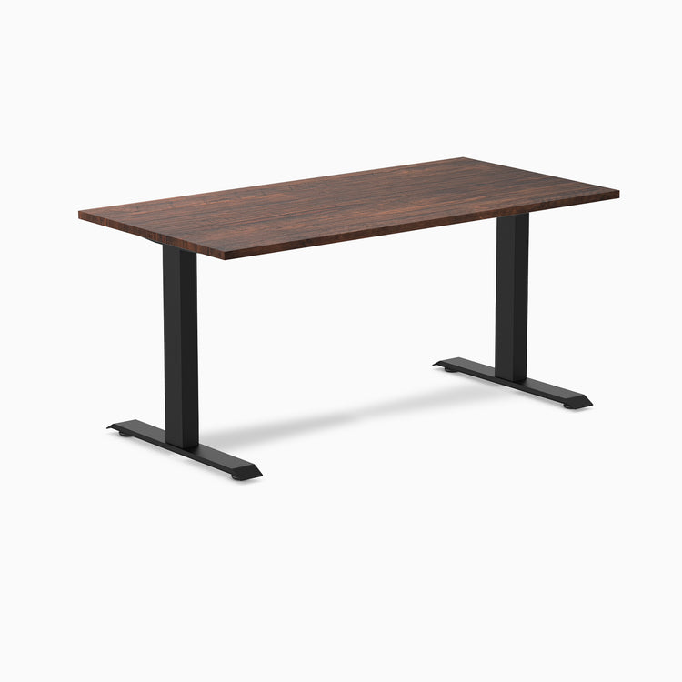 Desky zero softwood rustic pine desk 1500mm in black legs