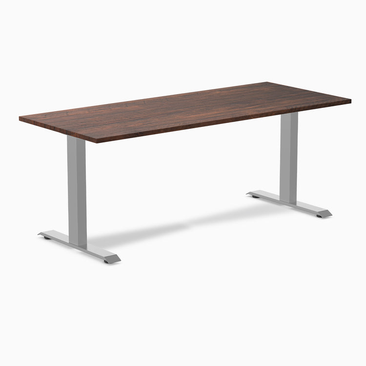 Desky zero softwood rustic pine desk 1800mm in gray legs