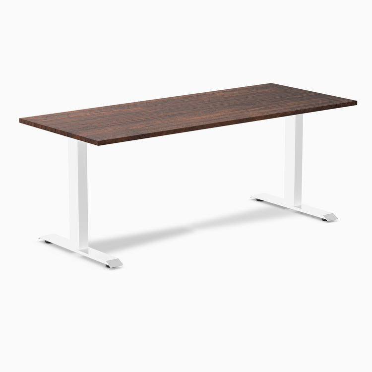 Desky zero softwood rustic pine desk 1800mm in white legs