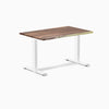 Desky fixed hardwood desk saman 1200mm in white legs