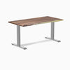 Desky fixed hardwood desk saman 1500mm in gray legs