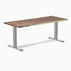 Desky fixed hardwood desk saman 1800mm in gray legs