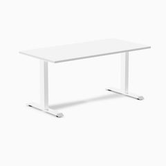 Desky fixed laminate 1500mm in white with white legs