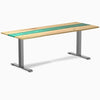 Fixed white ash emerald river desk - Desky