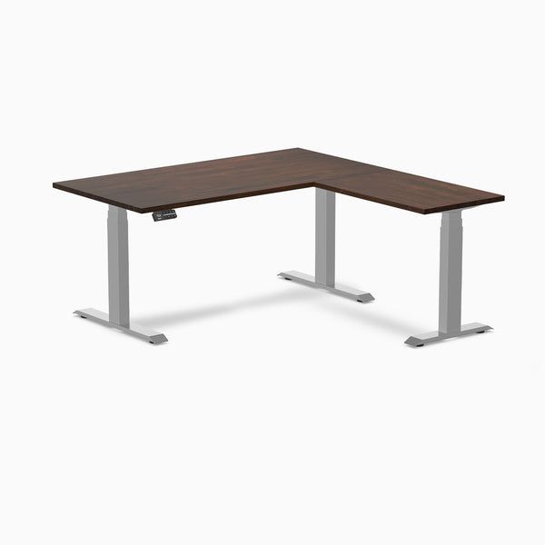 Desky Rubberwood L-Shape Sit Stand Desk-Desky®