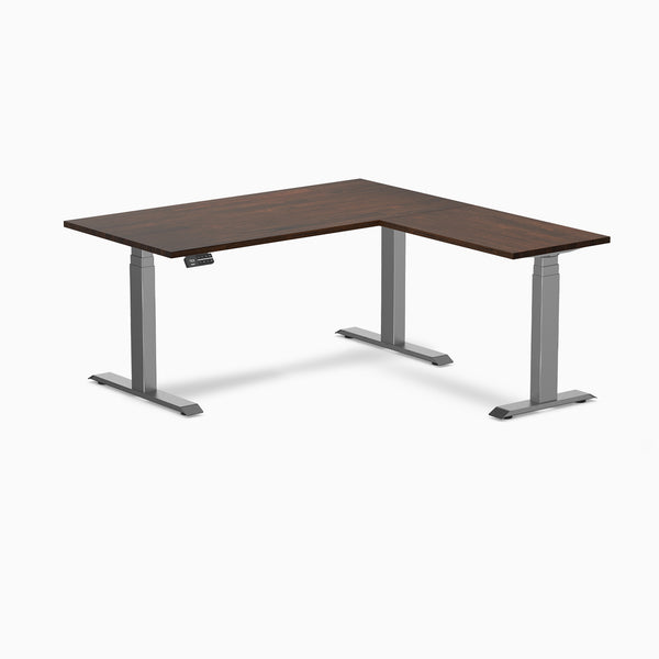 Desky Rubberwood L-Shape Sit Stand Desk-Desky®
