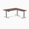 Desky dual softwood L-shape desk 1800mm rustic pine in gray