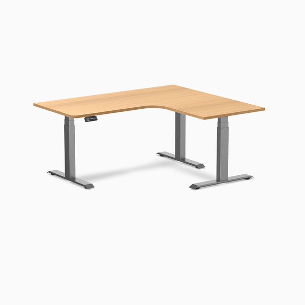 Desky L-Shape Curved Laminate Sit Stand Desk detail view 82