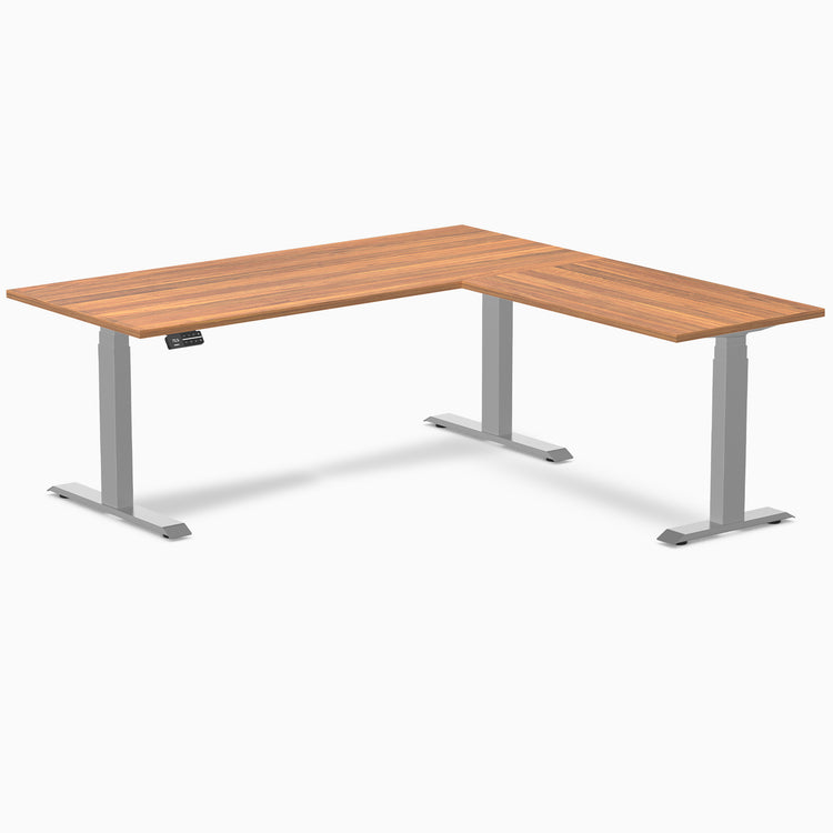 Desky L-shape dual 1800mm prime oak in gray