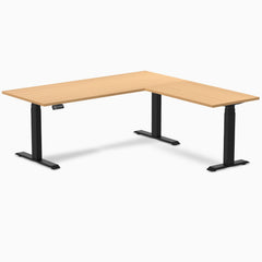 Desky L-Shape Curved Laminate Sit Stand Desk detail view 91