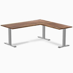 zero hardwood l-shape desk saman 1800mm in gray legs 