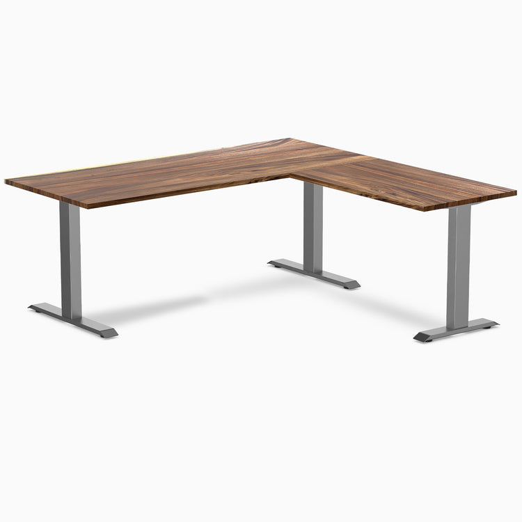 Desky Zero Hardwood L-Shape Office Desk