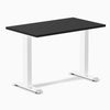 Desky fixed mini laminate desk 1000mm black in white legs 