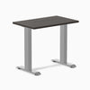 Desky fixed mini laminate desk 800mm burnished in gray legs 