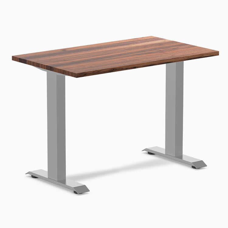 Desky fixed mini hardwood walnut 1000mm in gray legs