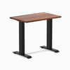 Desky fixed mini hardwood walnut 800mm in black legs