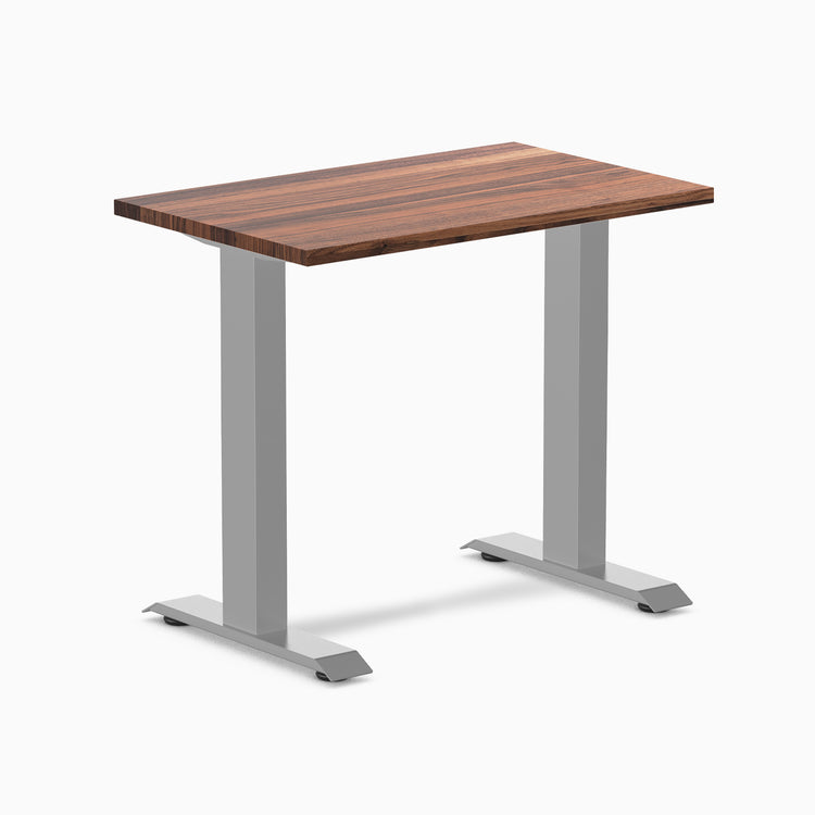 Desky fixed mini hardwood walnut 800mm in gray legs