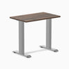 Desky fixed mini laminate desk 800mm jarrah in gray legs 