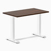 Desky mini fixed rubberwood dark walnut 1000mm in white legs