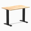 Desky mini fixed rubberwood natural 1000mm in black legs