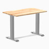 Desky mini fixed rubberwood natural 1000mm in gray legs