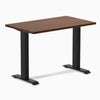 Desky mini fixed rubberwood red walnut 1000mm in black legs